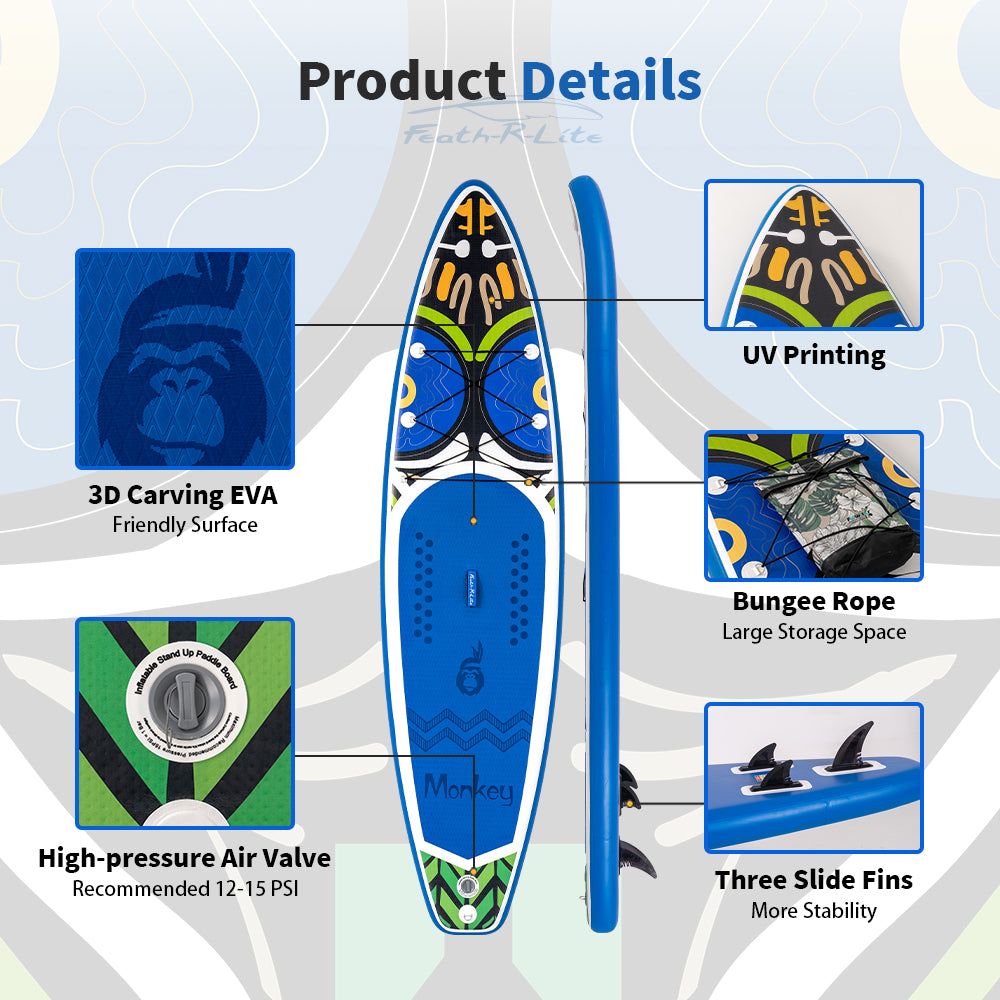 Inflatable SUP Board - Portable Paddle Board for Outdoor Adventures