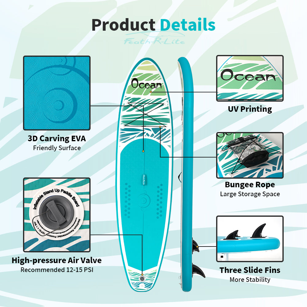 Ocean - Themed Inflatable SUP Board for Multi - Water Sports