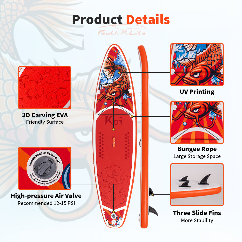 Inflatable SUP Board - Portable Paddle Board for Outdoor Water Fun