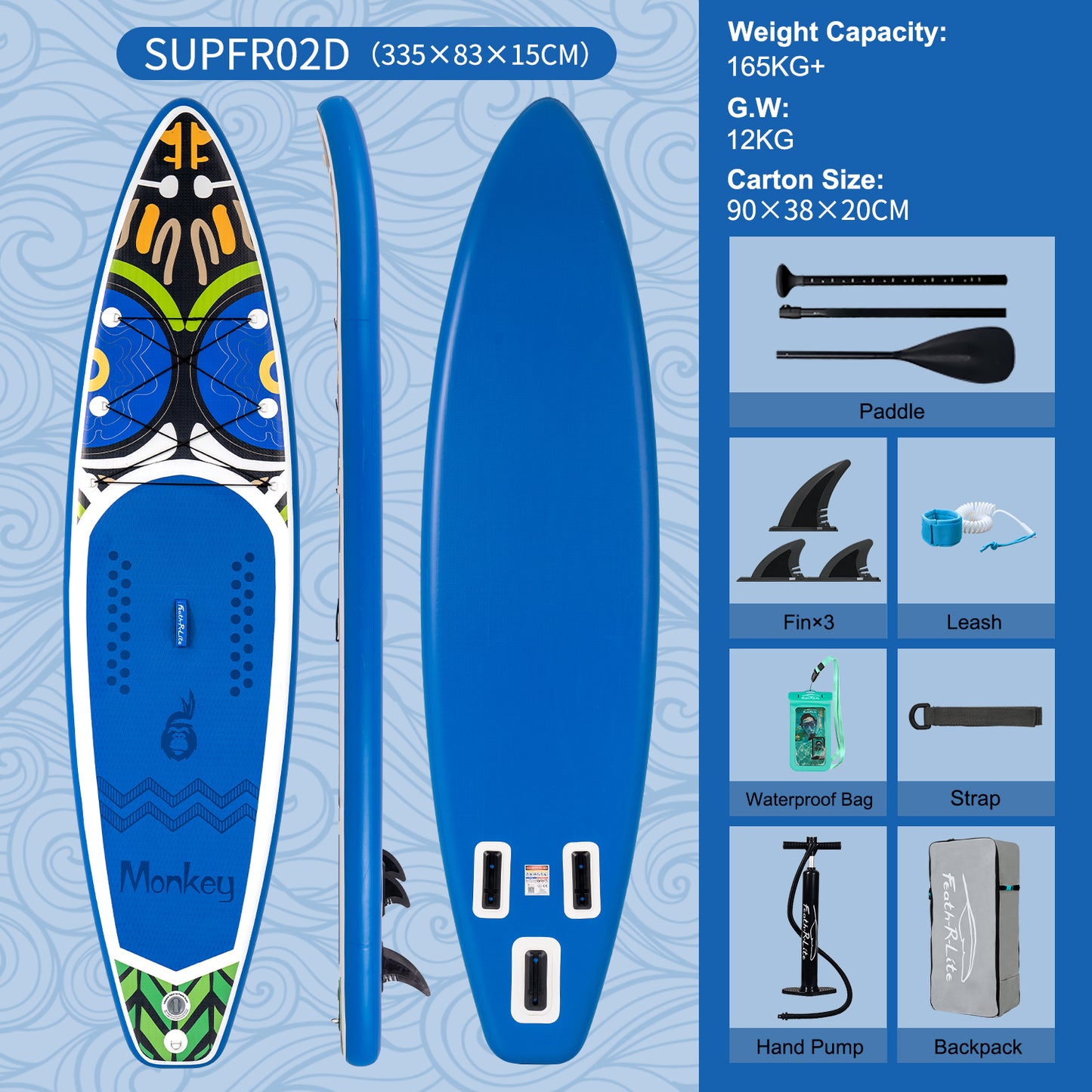 Inflatable SUP Board - Portable Paddle Board for Outdoor Adventures