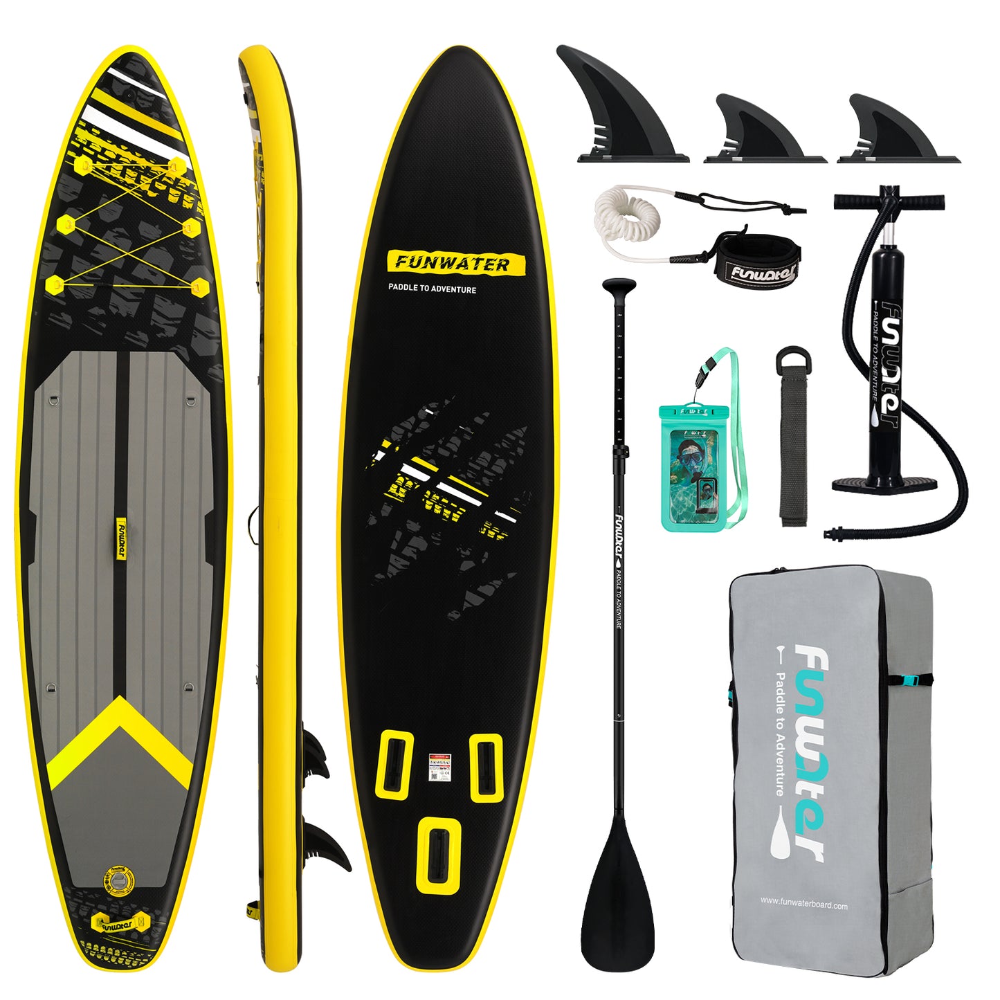 Funwater Inflatable SUP Board for Multi - Water Sports