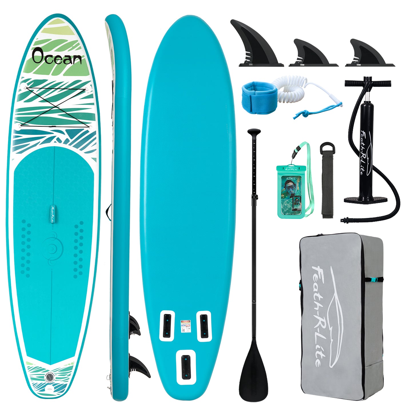 Ocean - Themed Inflatable SUP Board for Multi - Water Sports